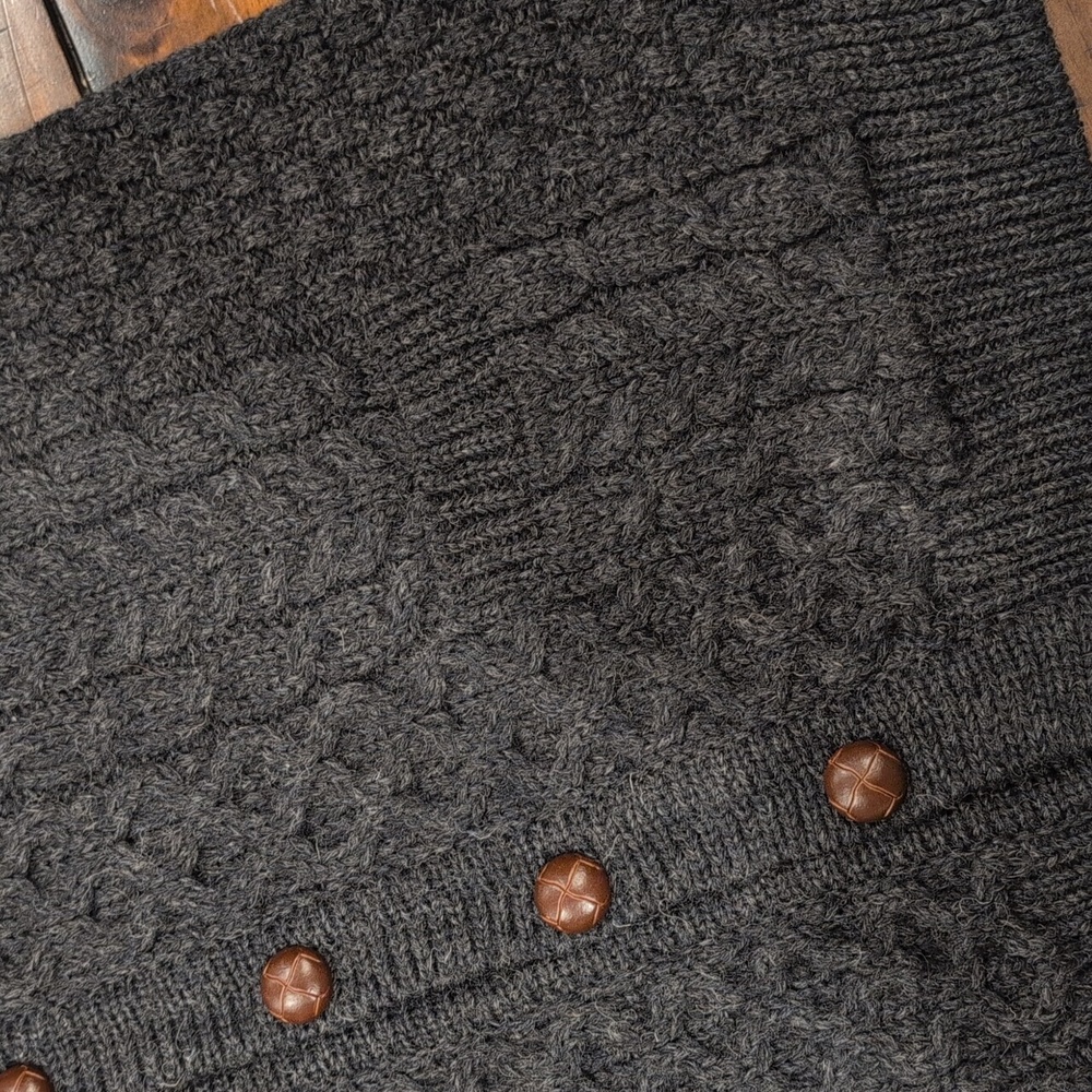 Vintage John Molloy Aran Cardigan Donegal Wool Grandpa Core - Picture 5 of 7